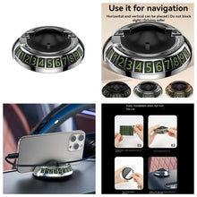 2-in-1 Rotating Car Phone Holder with Luminous Number Display