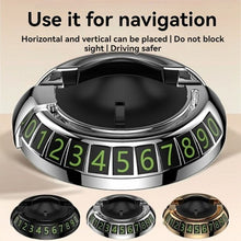 2-in-1 Rotating Car Phone Holder with Luminous Number Display