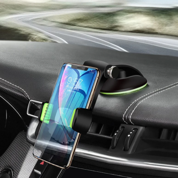 Diamond 360° Rotating Car Mobile Holder – Sleek, Secure
