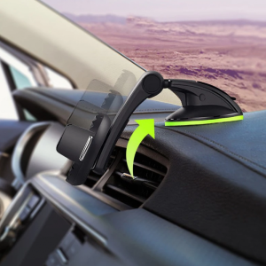 Diamond 360° Rotating Car Mobile Holder – Sleek, Secure